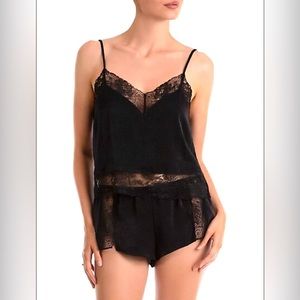 In Bloom Wait Until Dark 2-Piece Lace Cami Pajama Set Top Size Med Bottom Small